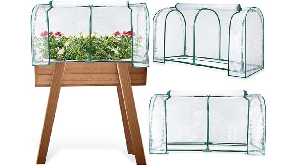 mini greenhouse cover dimensions