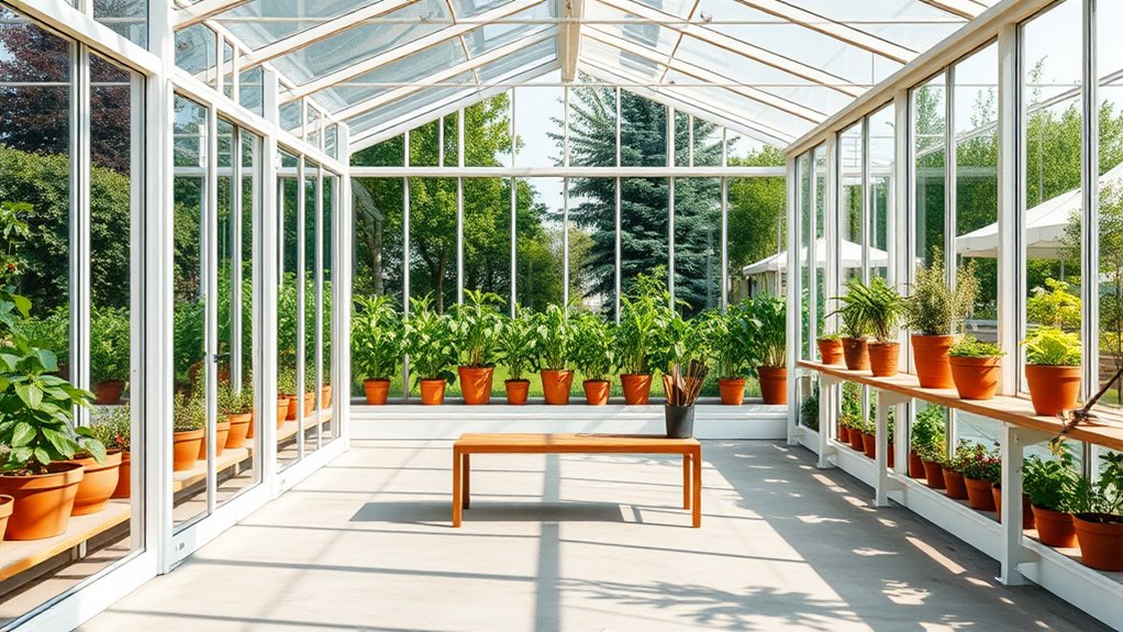 minimalist greenhouse gardening ideas