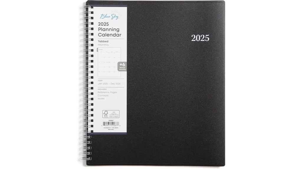 monthly planner for 2025