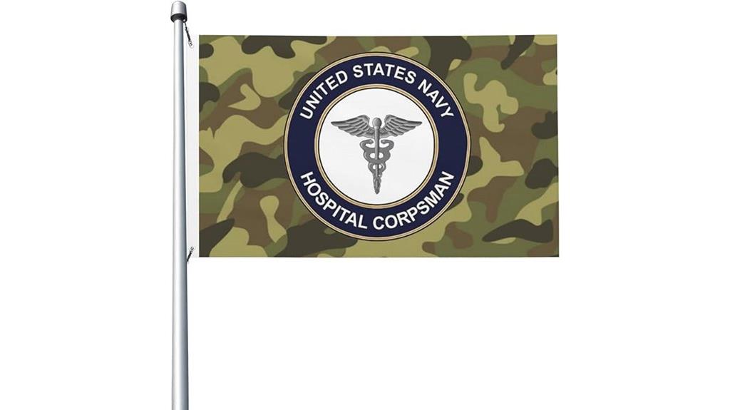 navy corpsman garden flag
