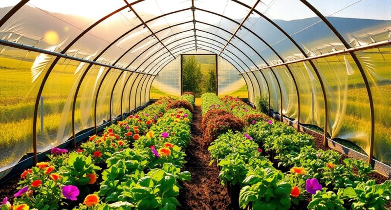 optimal polytunnel garden designs