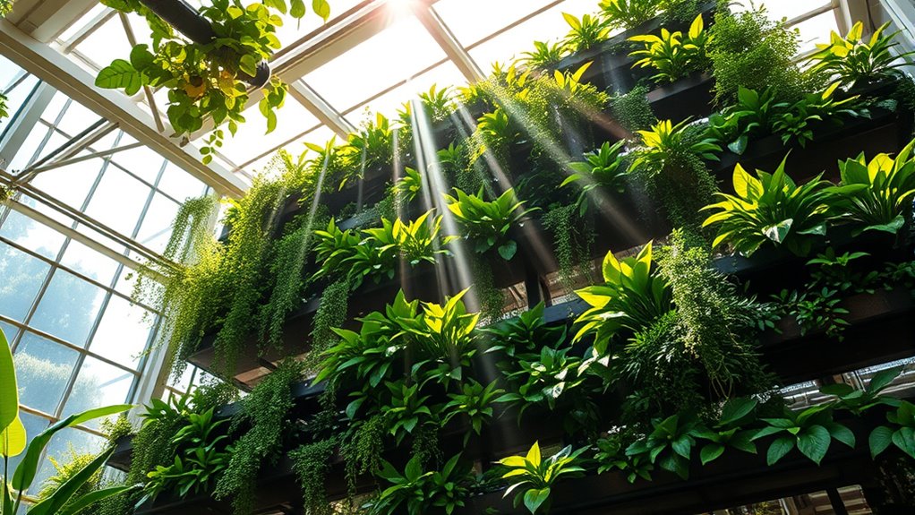 optimizing vertical garden conditions