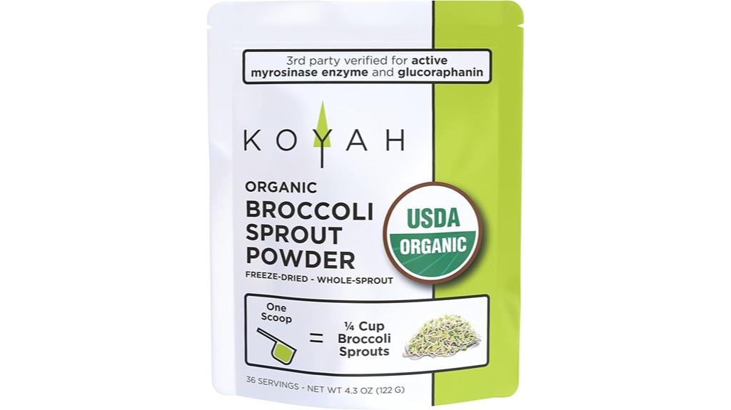 organic broccoli sprout powder