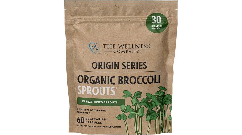 organic broccoli sprouts capsules