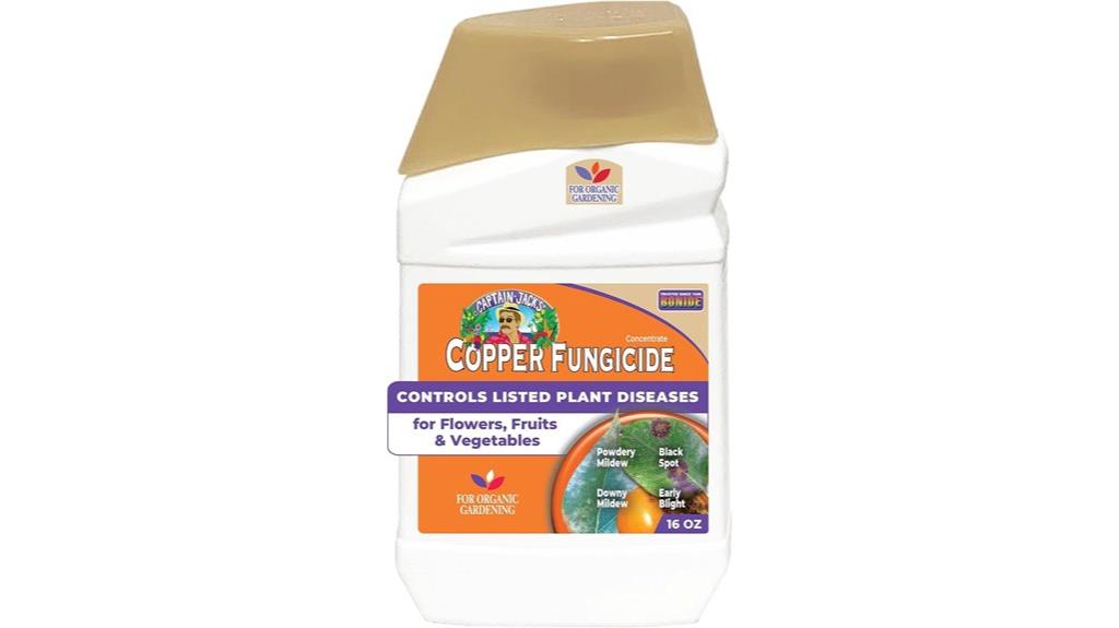 organic copper fungicide solution