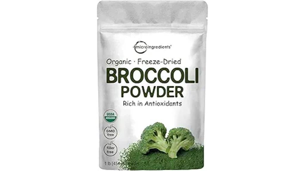 organic freeze dried broccoli powder