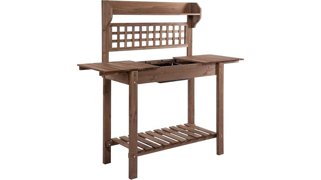 outdoor gardening workspace table