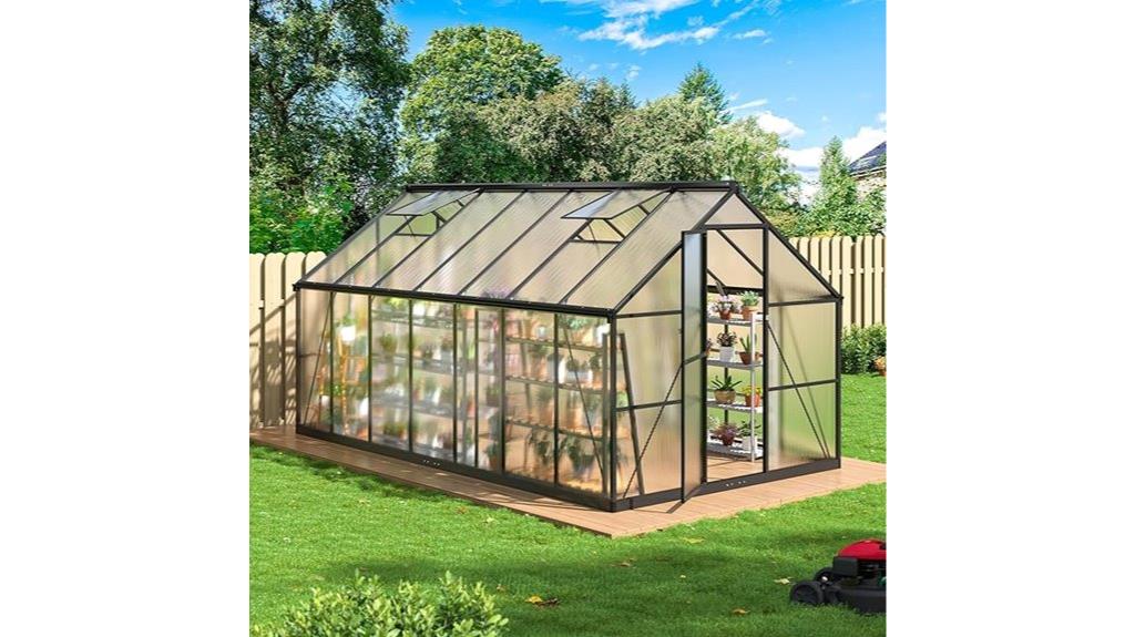 outdoor greenhouse 8x14 feet