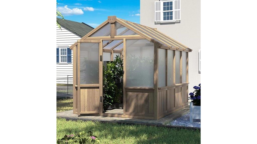 outdoor greenhouse kit 6x8