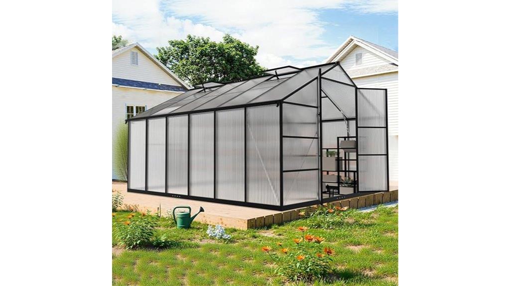 outdoor greenhouse kit size