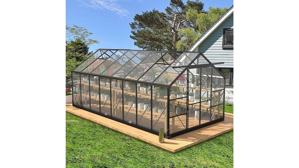 outdoor polycarbonate greenhouse features