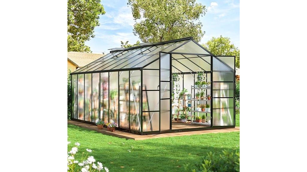 outdoor polycarbonate greenhouse kit