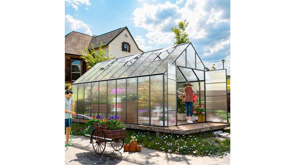 outdoor polycarbonate greenhouse kit