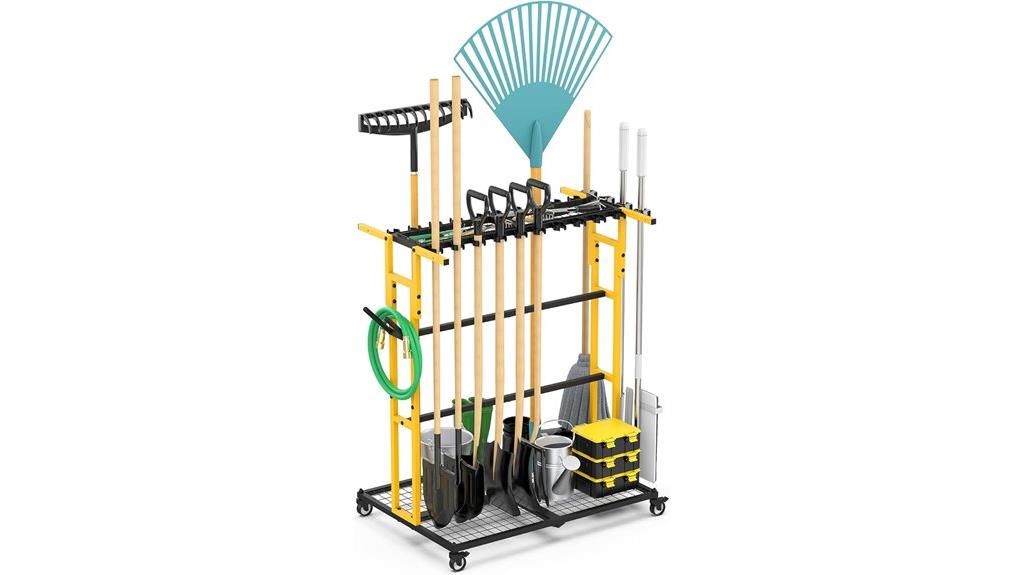 outdoor tools organization cart
