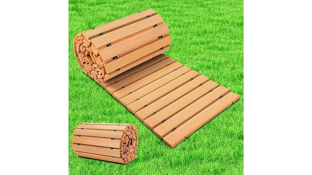 outdoor wooden walkway path