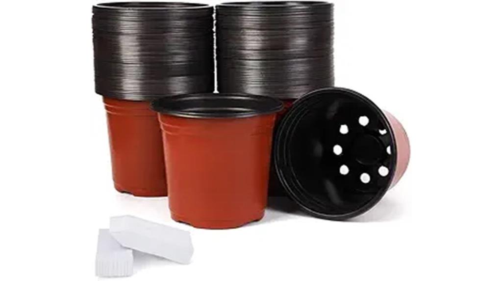 plastic nursery pots set