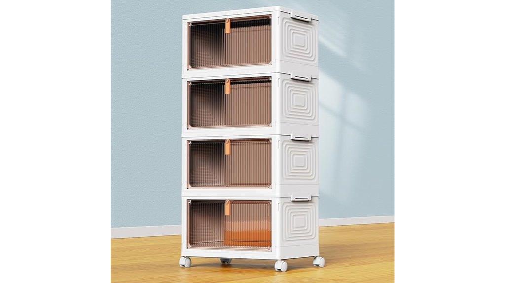 plastic storage bins set