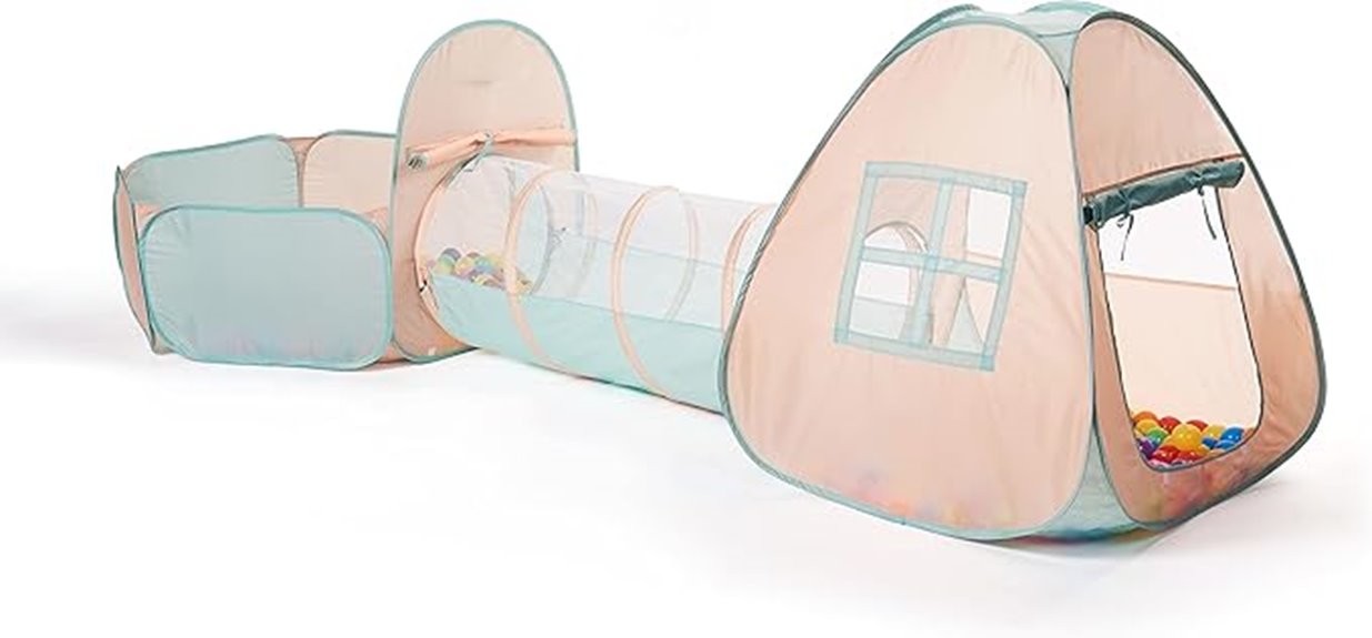 play tent with tunnel