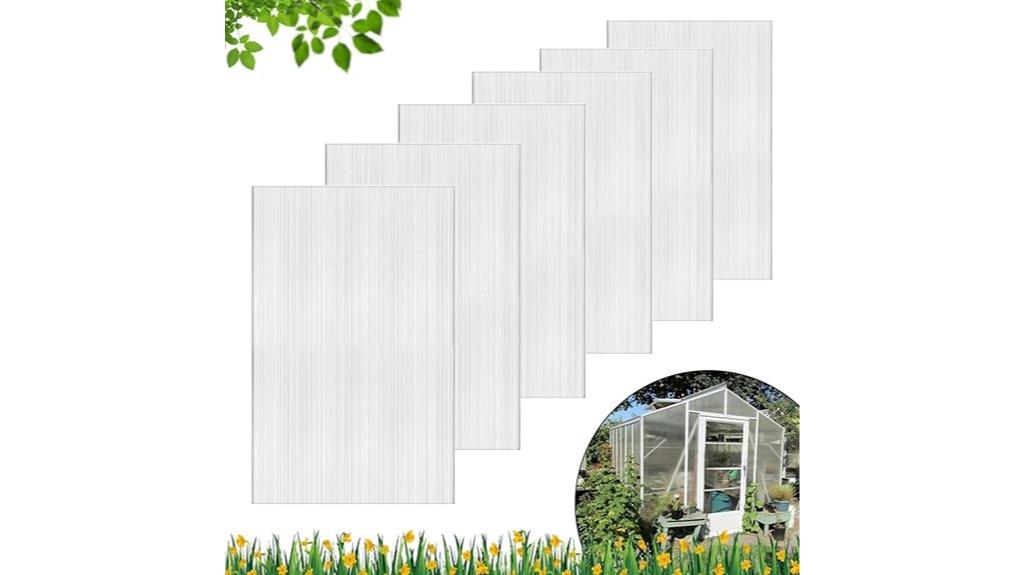polycarbonate greenhouse panel set