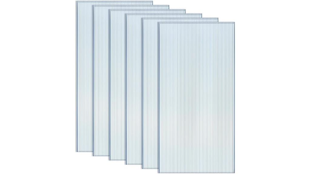 polycarbonate greenhouse panel set
