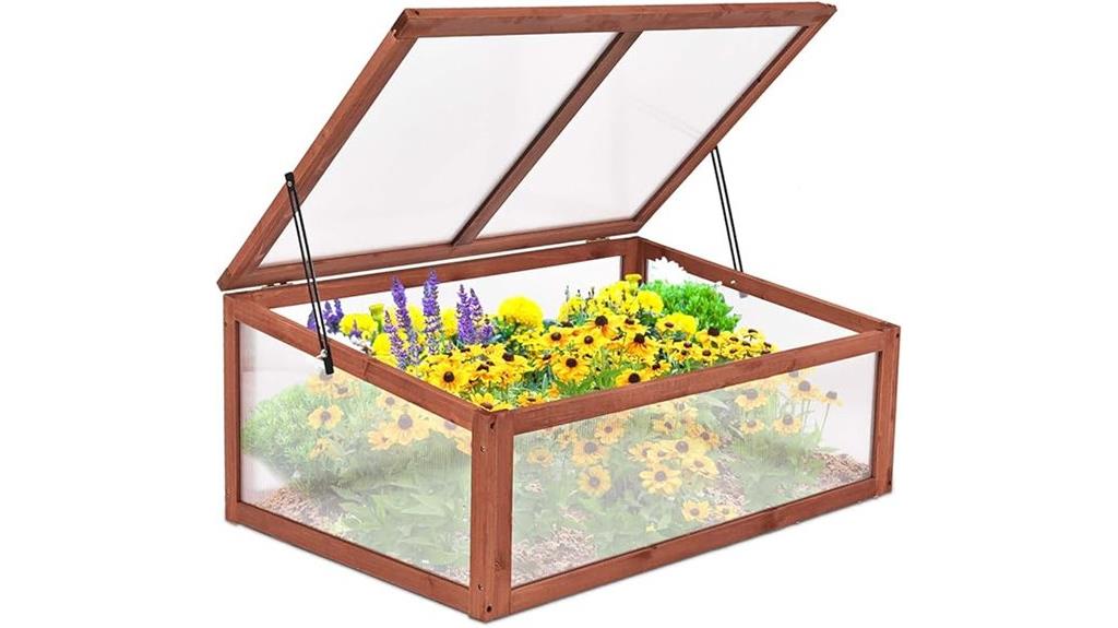 portable wooden cold frame