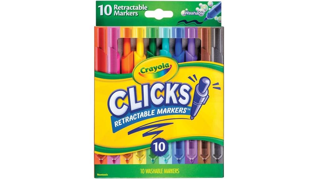retractable tip markers set