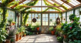 rustic greenhouse garden inspiration