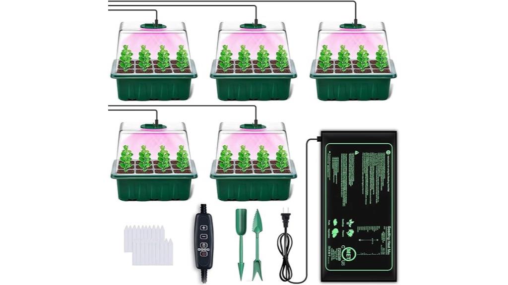 seed starter kit with light