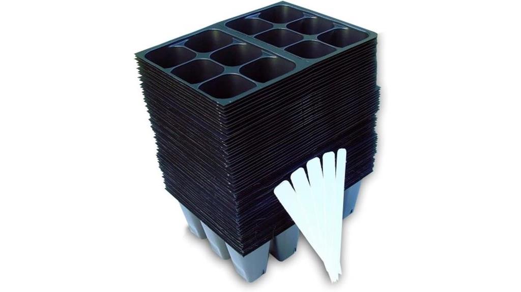 seedling trays with cells
