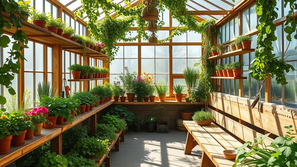 shelving for greenhouse efficiency