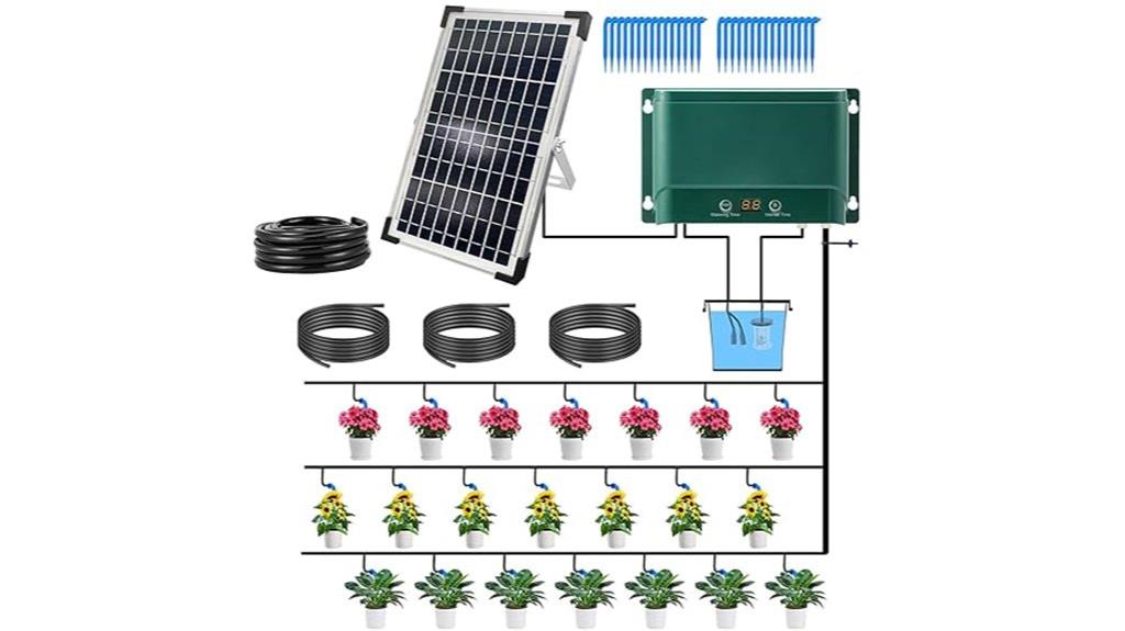 solar powered automatic irrigation system