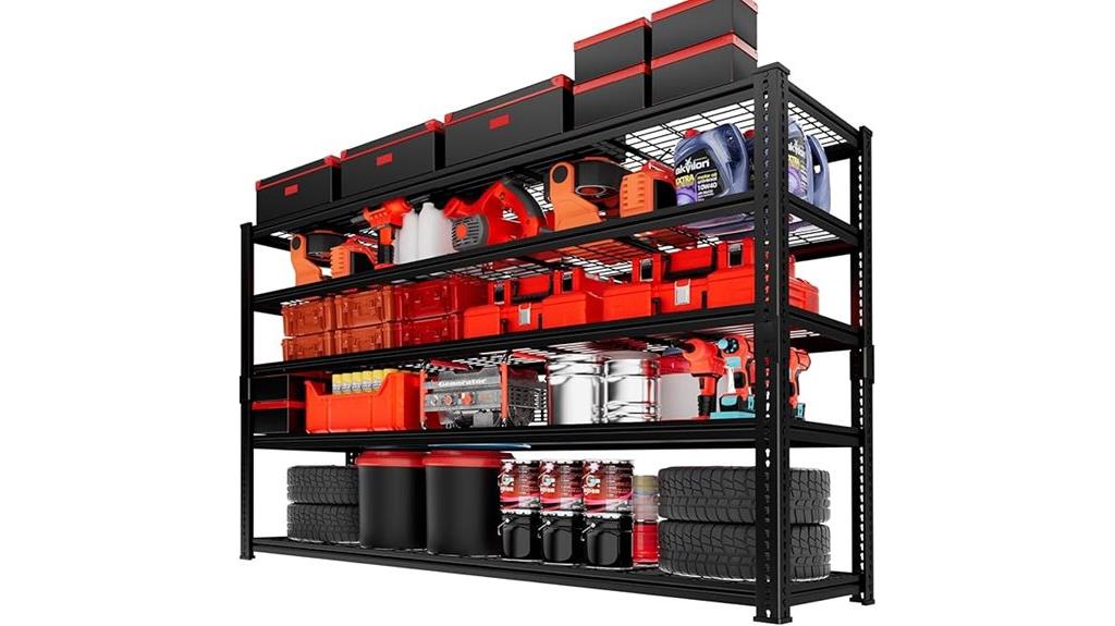 sturdy metal storage shelves
