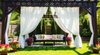 stylish comfort in gazebos