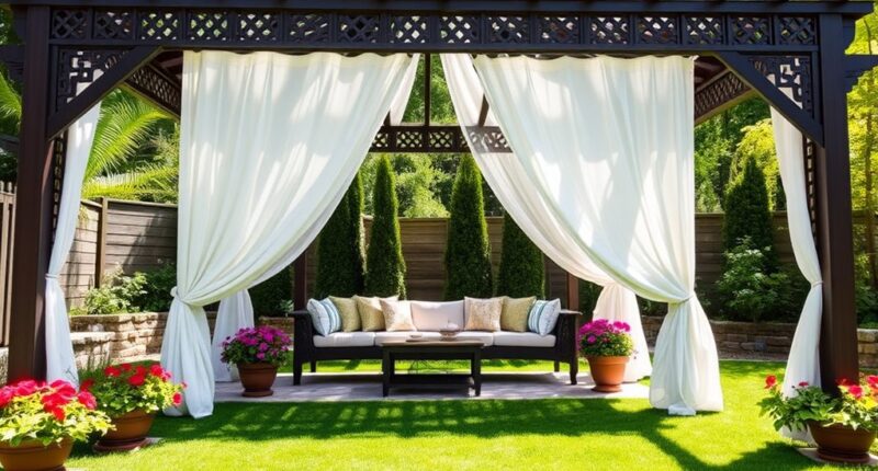 stylish comfort in gazebos