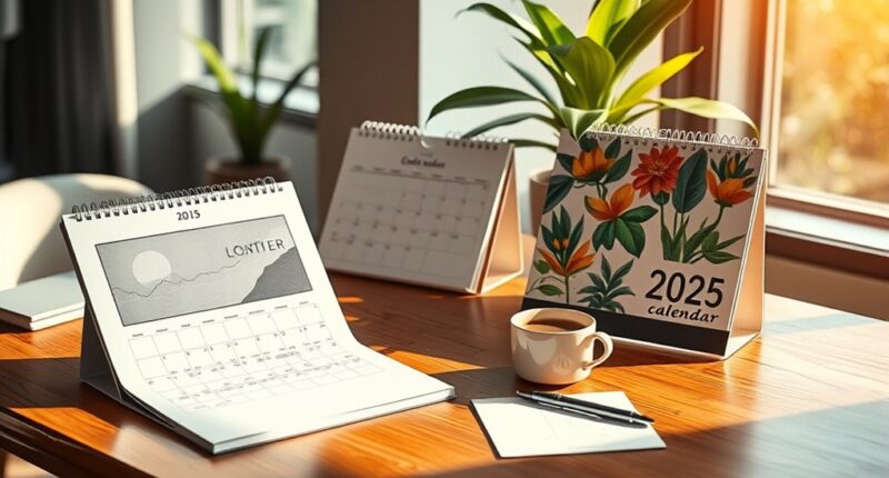 stylish functional calendars 2025