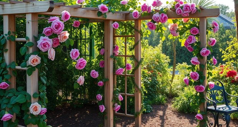 stylish garden trellis options