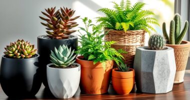 stylish planters for plants