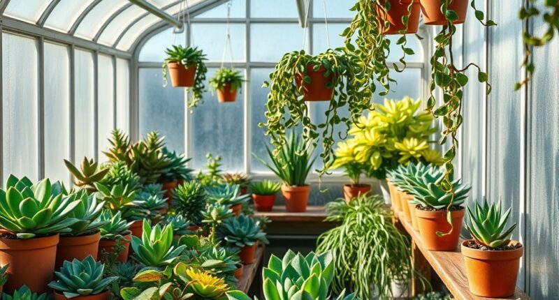 succulent greenhouse design inspiration