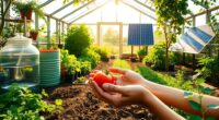 sustainable greenhouse practices implemented