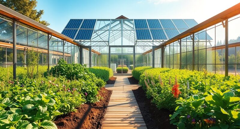 sustainable solar powered greenhouses