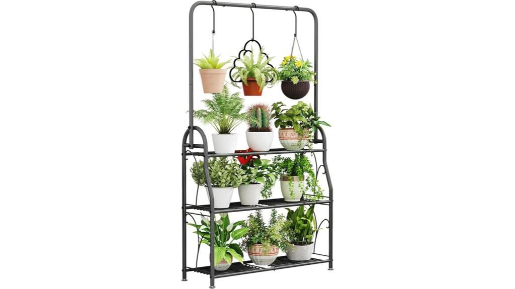 tall corner plant stand