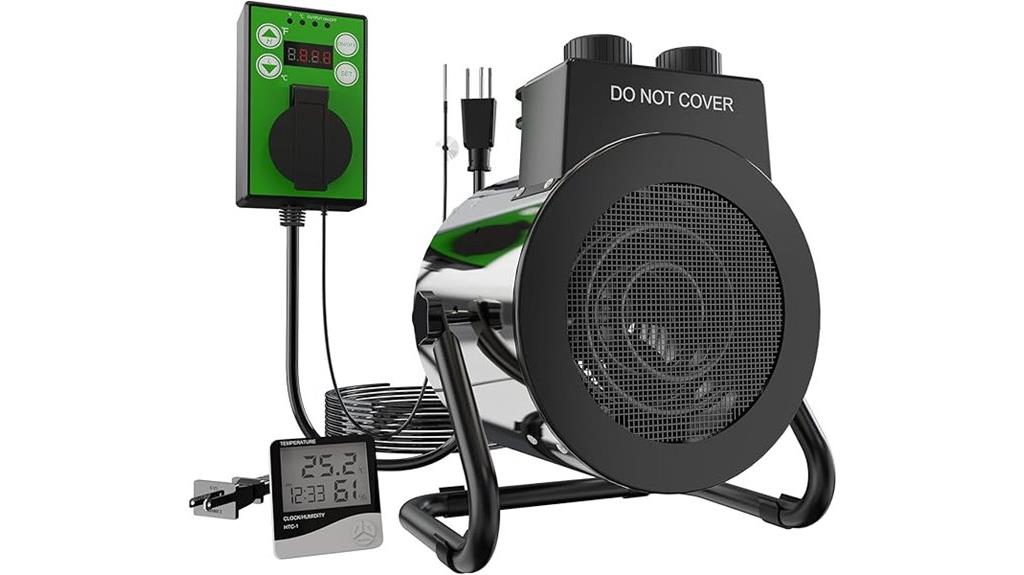 thermostat controlled greenhouse heater