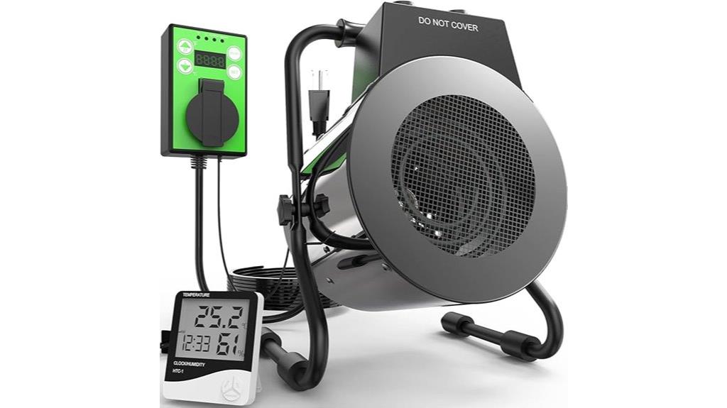 thermostat controlled greenhouse heater