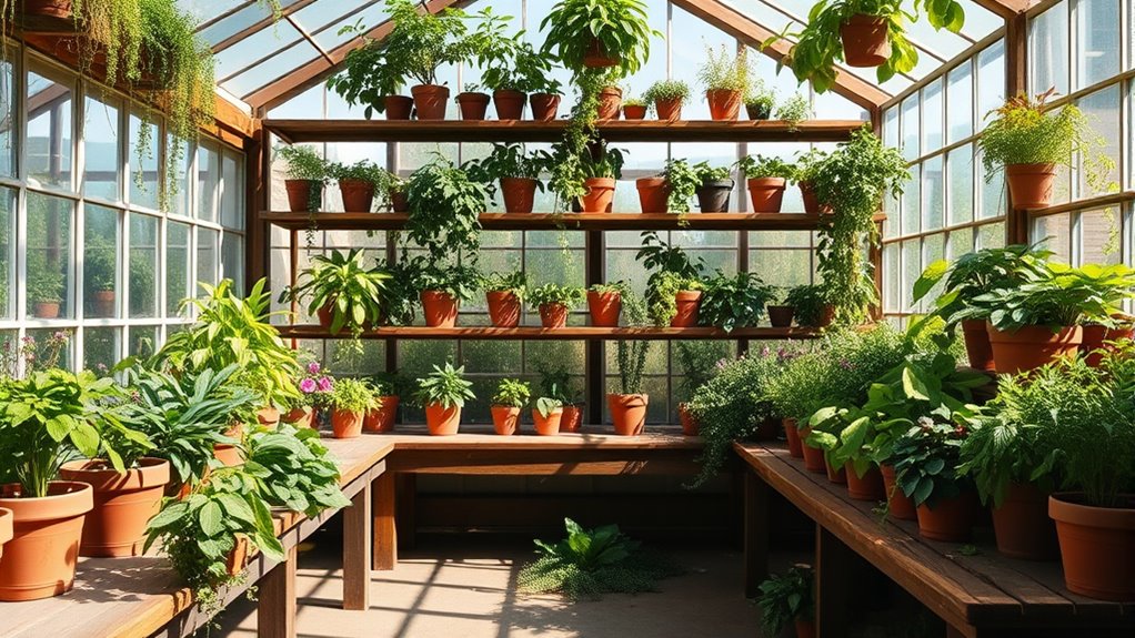 tiered shelving for organization