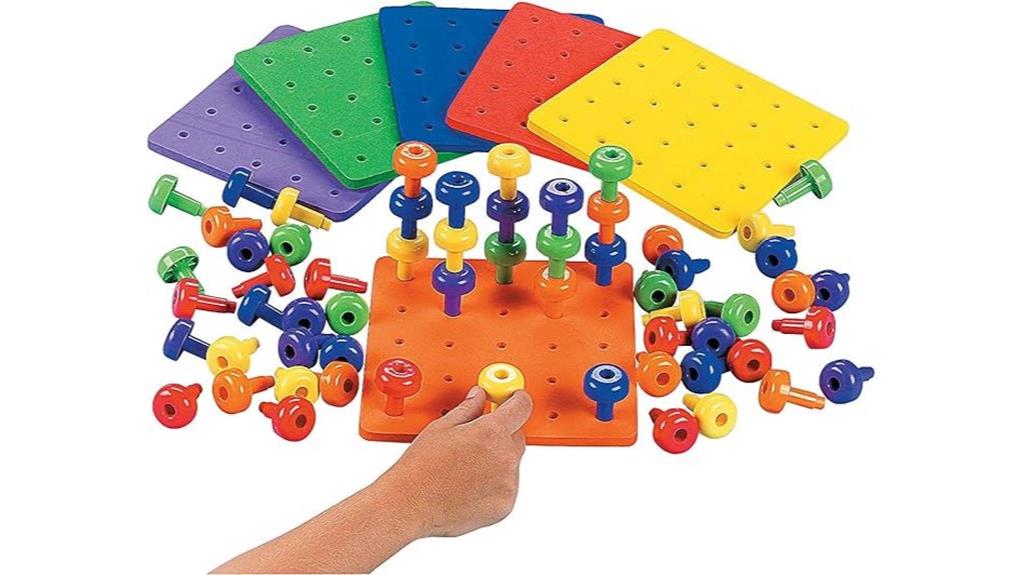 toddler peg stacking game