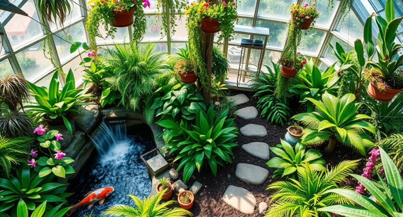 tropical greenhouse paradise gardens