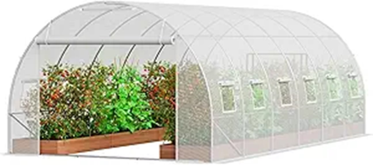 walk in greenhouse structure
