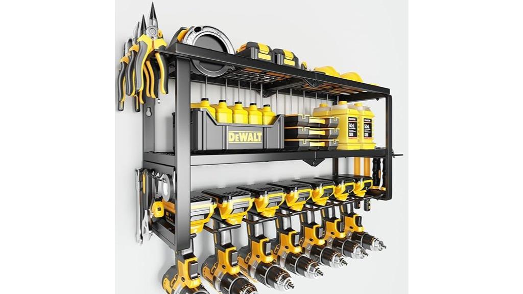 wall mounted power tool organizer