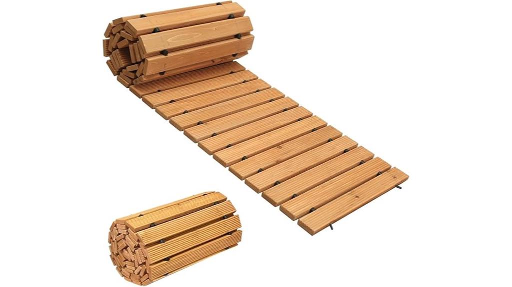 wooden garden pathway 12ft