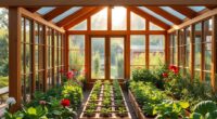 wooden greenhouse kits selection